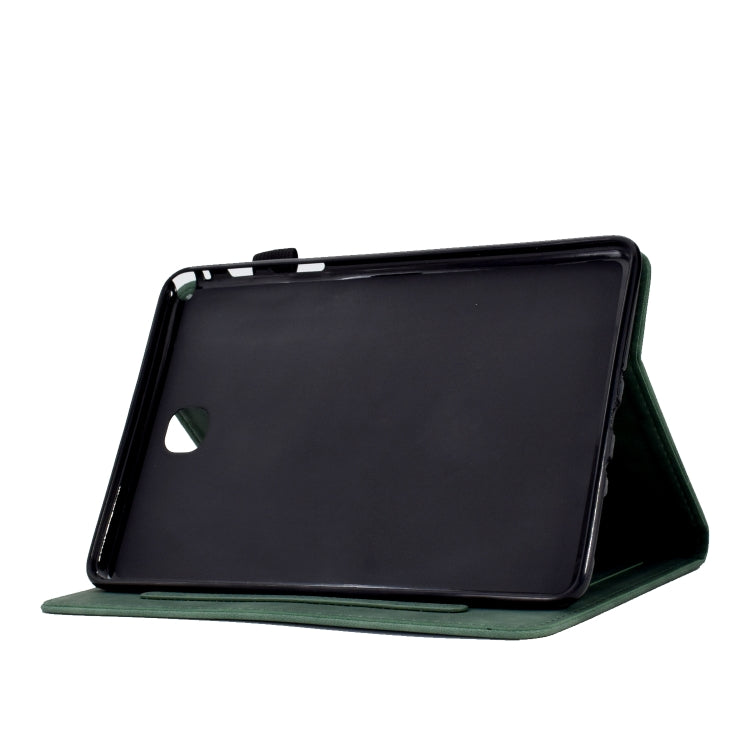 For Samsung Galaxy Tab A 8.0 T350 Tower Embossed Leather Smart Tablet Case(Green) - Other Galaxy Tab PC by buy2fix | Online Shopping UK | buy2fix