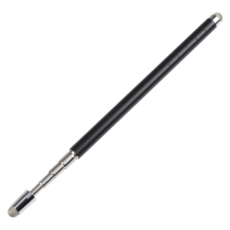 Universal Antenna Extended Double Cloth Head Stylus(Black) - Stylus Pen by buy2fix | Online Shopping UK | buy2fix