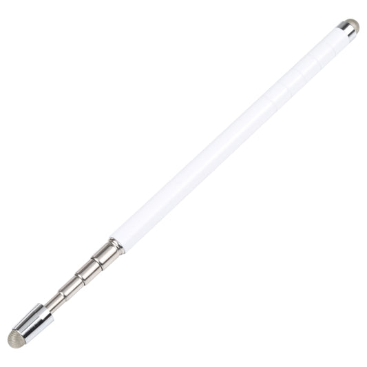 Universal Antenna Extended Double Cloth Head Stylus(White) - Stylus Pen by buy2fix | Online Shopping UK | buy2fix