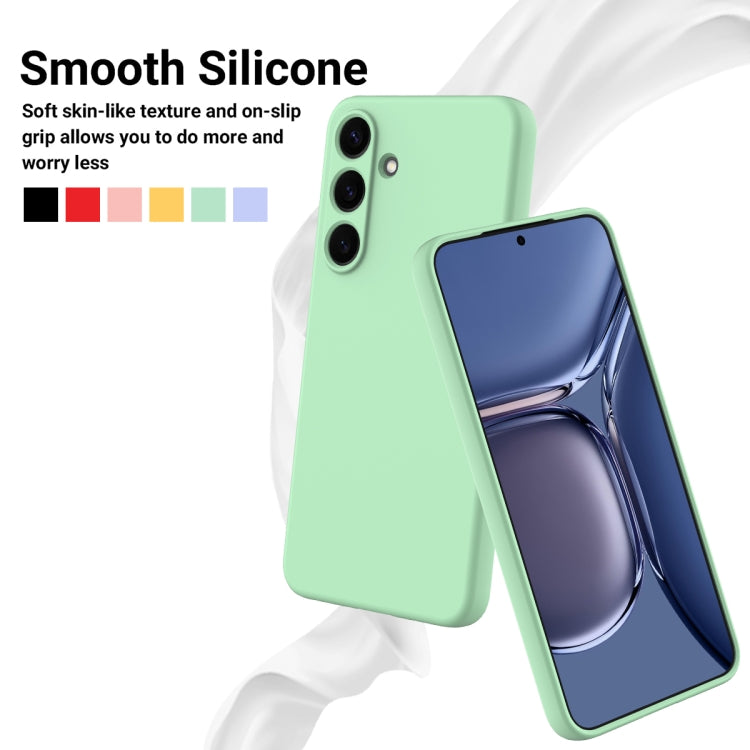 For Samsung Galaxy S25+ 5G Color Liquid Silicone Phone Case(Green) - Galaxy S25+ 5G Cases by buy2fix | Online Shopping UK | buy2fix