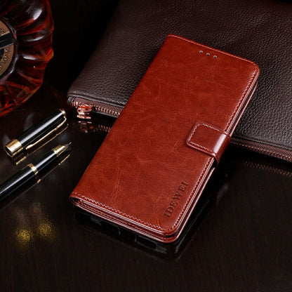 For Blackview A60 Pro idewei Crazy Horse Texture Horizontal Flip Leather Case with Holder & Card Slots & Wallet(Brown) - More Brand by idewei | Online Shopping UK | buy2fix