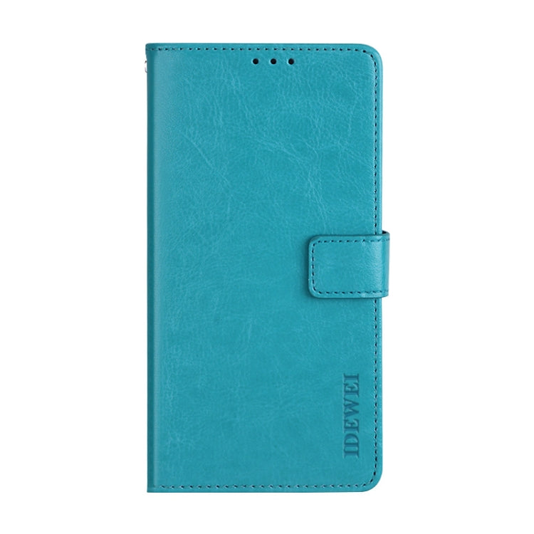 For Doogee X70 idewei  Crazy Horse Texture Horizontal Flip Leather Case with Holder & Card Slots & Wallet(Sky Blue) - More Brand by idewei | Online Shopping UK | buy2fix