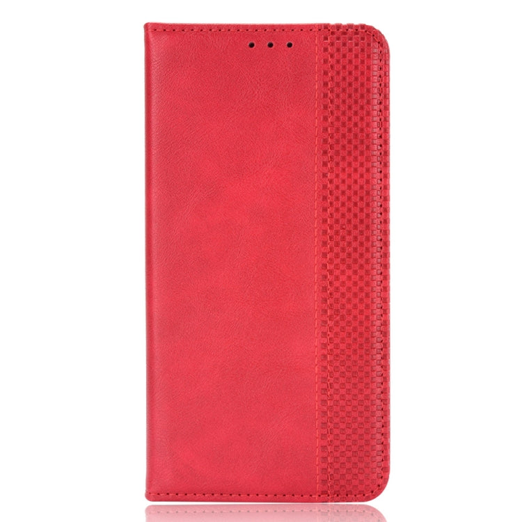 For Ulefone Note 14 Magnetic Buckle Retro Texture Leather Phone Case(Red) - Ulefone Cases by buy2fix | Online Shopping UK | buy2fix