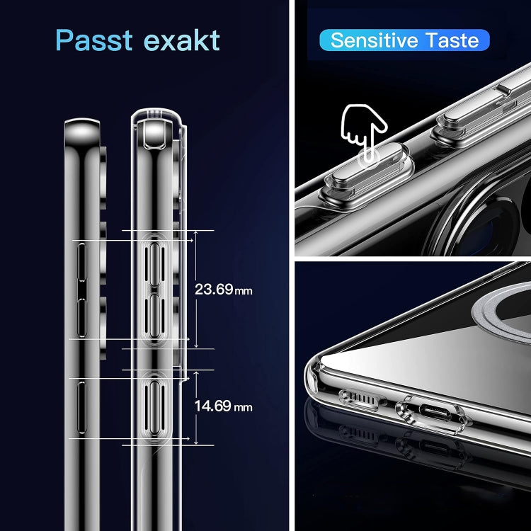 For Samsung Galaxy S23 5G Transparent Frosted MagSafe Phone Case - Galaxy S23 5G Cases by buy2fix | Online Shopping UK | buy2fix