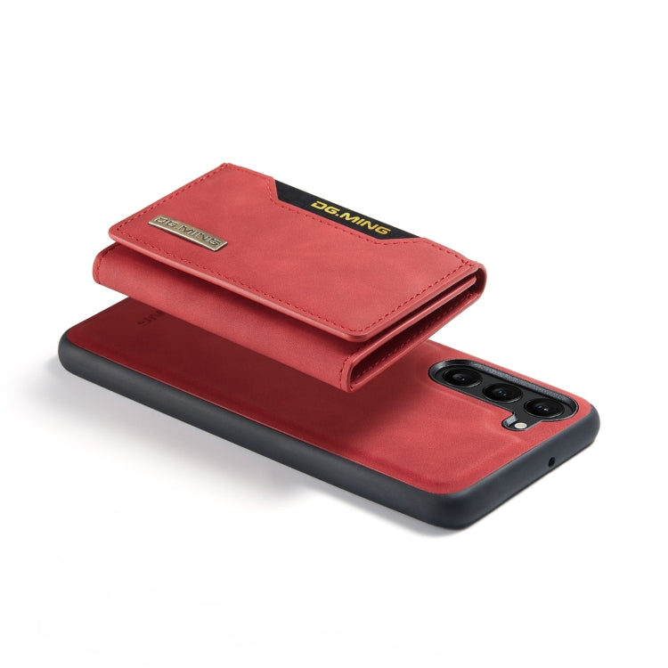 For Samsung Galaxy S23 5G DG.MING M2 Series 3-Fold Multi Card Bag + Phone Case(Red) - Galaxy S23 5G Cases by DG.MING | Online Shopping UK | buy2fix