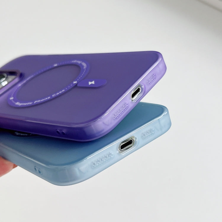 For iPhone 14 Pro Colorful Series TPU+PC Magsafe Magnetic Phone Case(Purple) - iPhone 14 Pro Cases by buy2fix | Online Shopping UK | buy2fix