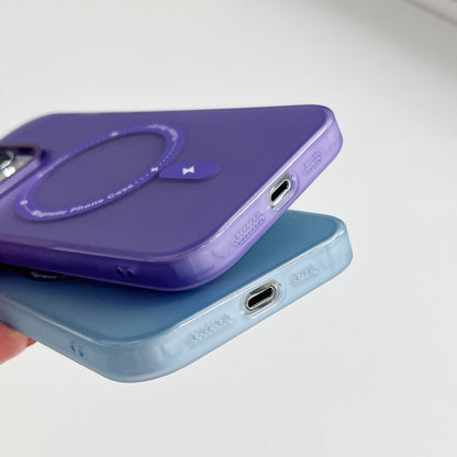 For iPhone 14 Pro Colorful Series TPU+PC Magsafe Magnetic Phone Case(Purple) - iPhone 14 Pro Cases by buy2fix | Online Shopping UK | buy2fix