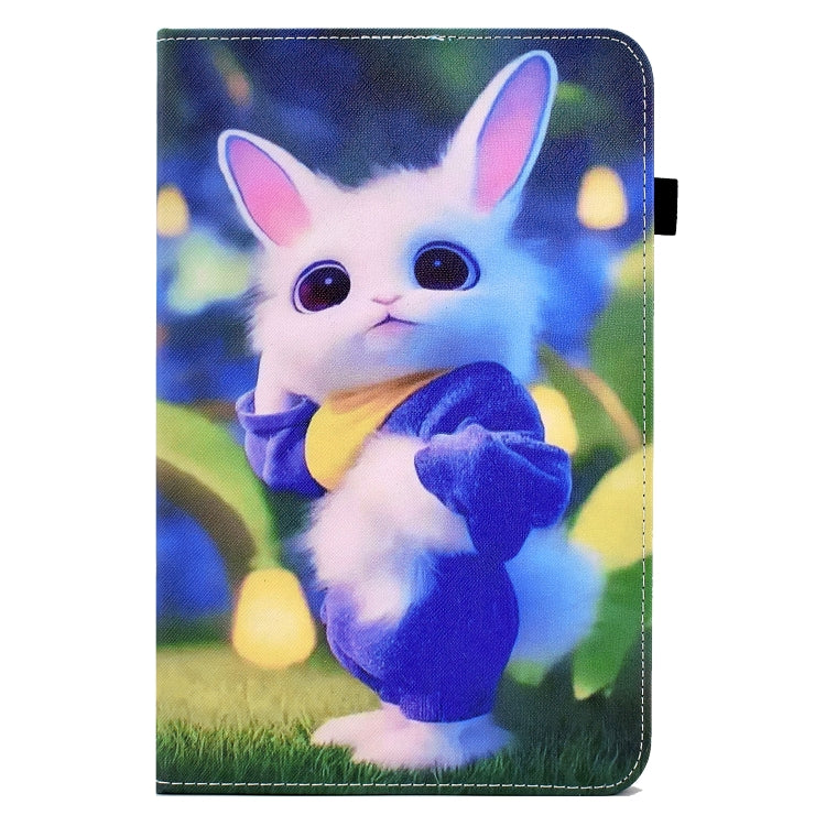 For Samsung Galaxy Tab S5e T720 Colored Drawing Stitching Elastic Band Leather Smart Tablet Case(Cute Rabbit) - Tab S5E 10.5 T720 / T725 by buy2fix | Online Shopping UK | buy2fix