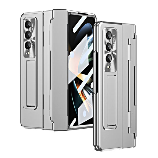 For Samsung Galaxy Z Fold3 5G Integrated Folding Phone Case with Hinge(Silver) - Galaxy Phone Cases by buy2fix | Online Shopping UK | buy2fix