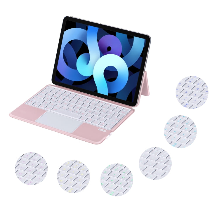 X3125-6D Integrated Thin Magnetic Bluetooth Keyboard Case with Backlight For iPad Air 2022 / Air 2020 10.9 / Pro 11 2018 / 2020 / 2021 / 2022(Pink) - Universal by buy2fix | Online Shopping UK | buy2fix