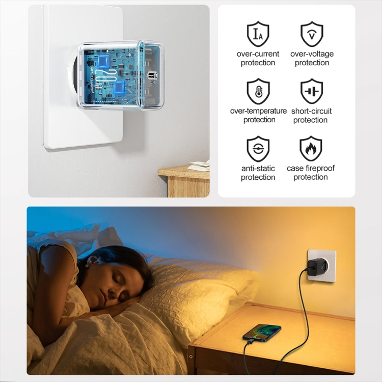 JOYROOM TCF06 Flash Series 20W USB-C/Type-C Single Port Charger Set, Specification:EU Plug(White) - USB Charger by JOYROOM | Online Shopping UK | buy2fix