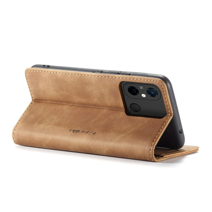 For Xiaomi Redmi 11A / 12C CaseMe 013 Multifunctional Horizontal Flip Leather Phone Case(Brown) - Xiaomi Cases by CaseMe | Online Shopping UK | buy2fix