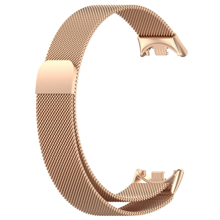 For Xiaomi Mi Band 8 Milanese Metal Watch Band(Rose Gold) - Watch Bands by buy2fix | Online Shopping UK | buy2fix