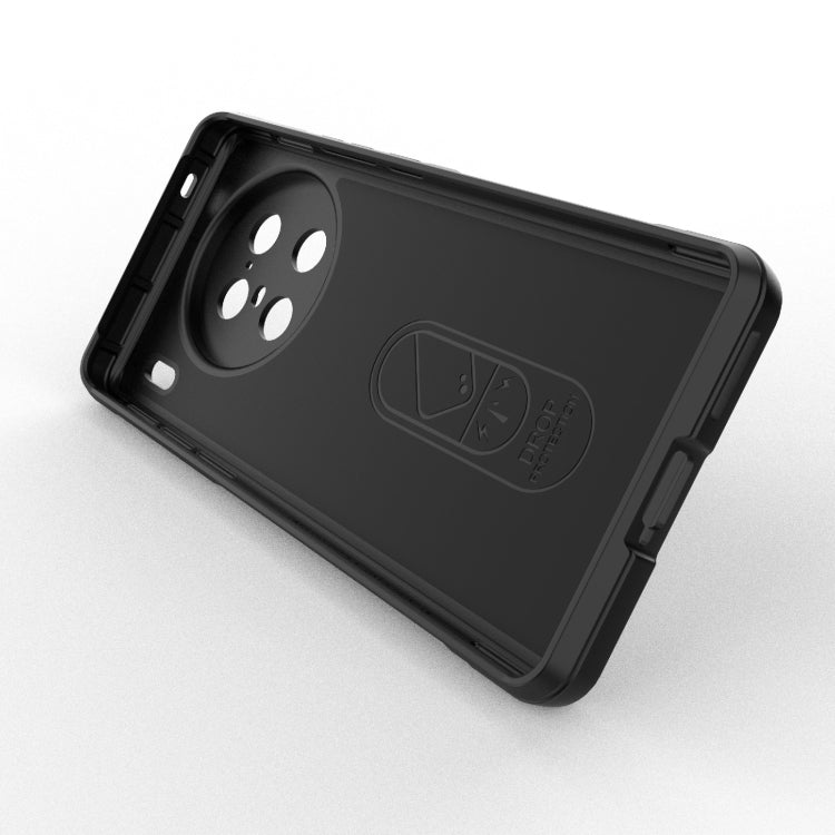 For vivo X90 Pro 5G Magic Shield TPU + Flannel Phone Case(Dark Blue) - vivo Cases by buy2fix | Online Shopping UK | buy2fix