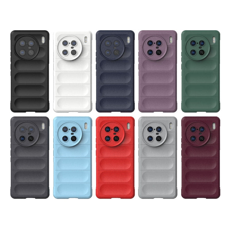 For vivo X90 Pro+ 5G Magic Shield TPU + Flannel Phone Case(Light Blue) - vivo Cases by buy2fix | Online Shopping UK | buy2fix