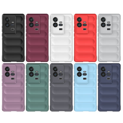 For vivo iQOO 11 Pro 5G Magic Shield TPU + Flannel Phone Case(Grey) - vivo Cases by buy2fix | Online Shopping UK | buy2fix