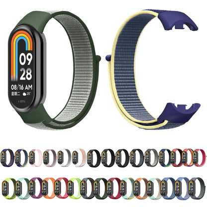 For Xiaomi Mi Band 8 Loop Nylon Watch Band(Blue Sea Color) - Watch Bands by buy2fix | Online Shopping UK | buy2fix