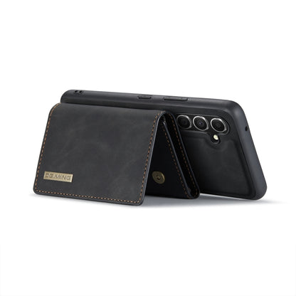 For Samsung Galaxy A54 5G DG.MING M1 Series 3-Fold Multi Card Wallet + Magnetic Phone Case(Black) - Galaxy Phone Cases by DG.MING | Online Shopping UK | buy2fix