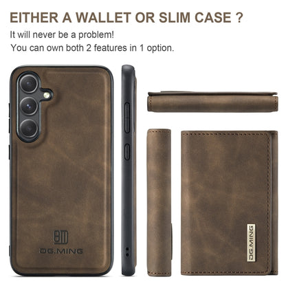 For Samsung Galaxy S24+ 5G DG.MING M1 Series 3-Fold Multi Card Wallet + Magnetic Phone Case(Coffee) - Galaxy S24+ 5G Cases by DG.MING | Online Shopping UK | buy2fix