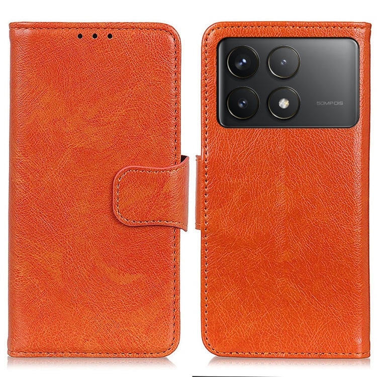 For Xiaomi Redmi K70 5G / K70 Pro 5G Nappa Texture Horizontal Flip Leather Phone Case(Orange) - K70 Cases by buy2fix | Online Shopping UK | buy2fix