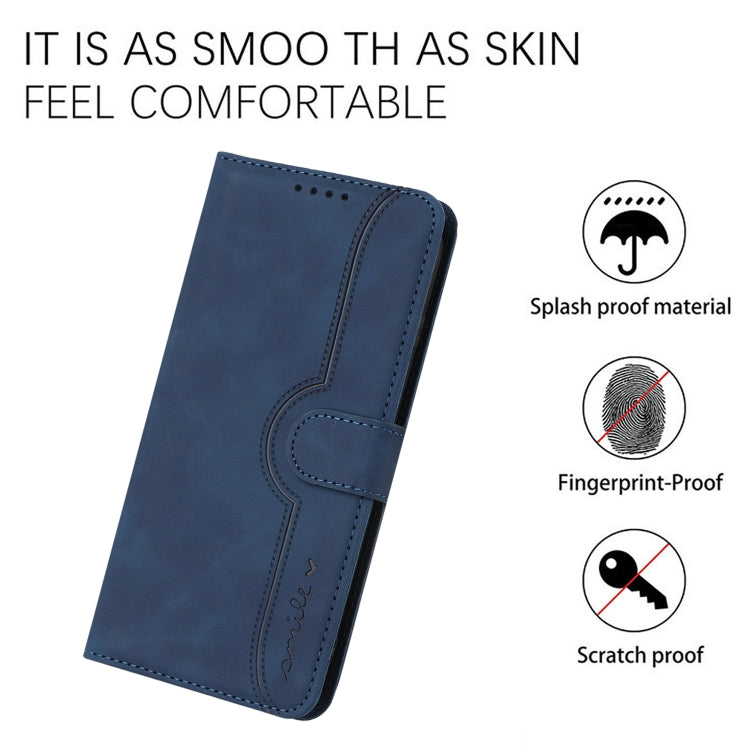 For Xiaomi 14 Heart Pattern Skin Feel Leather Phone Case(Royal Blue) - 14 Cases by buy2fix | Online Shopping UK | buy2fix