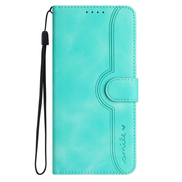 For Xiaomi Redmi K70 Heart Pattern Skin Feel Leather Phone Case(Light Blue) - K70 Cases by buy2fix | Online Shopping UK | buy2fix