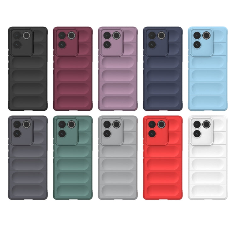 For vivo S17e Magic Shield TPU + Flannel Phone Case(Dark Grey) - vivo Cases by buy2fix | Online Shopping UK | buy2fix