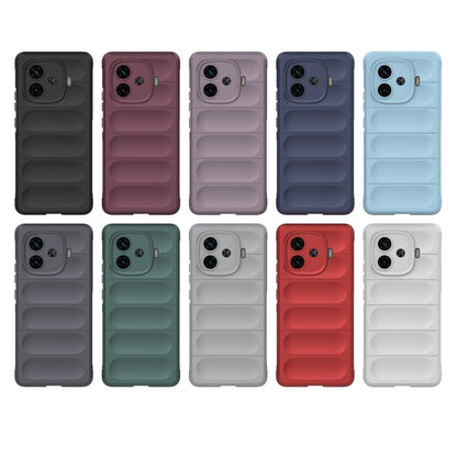 For vivo iQOO Z9 Turbo 5G Magic Shield TPU + Flannel Phone Case(Purple) - vivo Cases by buy2fix | Online Shopping UK | buy2fix