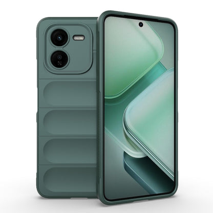 For vivo iQOO Z9X 5G Magic Shield TPU + Flannel Phone Case(Dark Green) - vivo Cases by buy2fix | Online Shopping UK | buy2fix