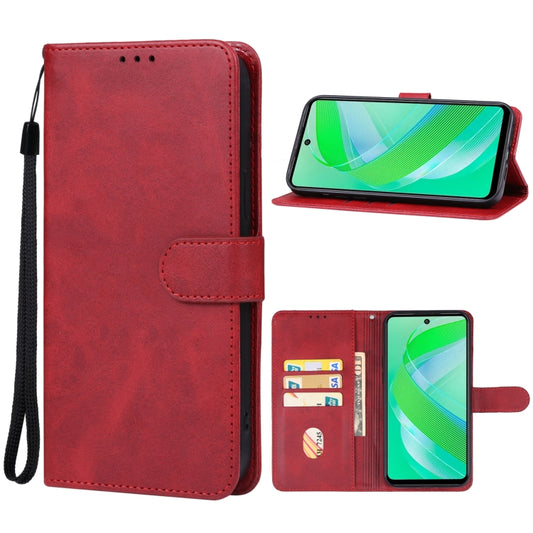 For Infinix Smart 8 Pro Leather Phone Case(Red) - Infinix Cases by buy2fix | Online Shopping UK | buy2fix