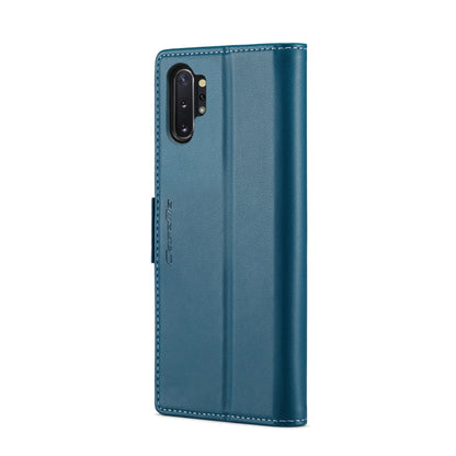 For Samsung Galaxy Note10+ CaseMe 023 Butterfly Buckle Litchi Texture RFID Anti-theft Leather Phone Case(Blue) - Galaxy Phone Cases by CaseMe | Online Shopping UK | buy2fix