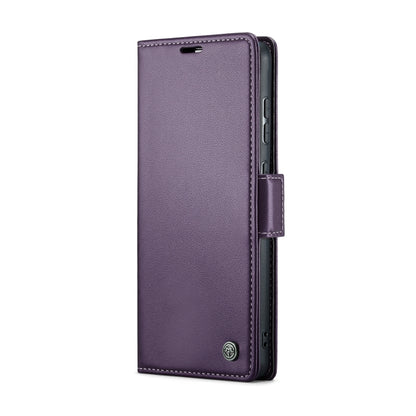 For Samsung Galaxy A55 CaseMe 023 Butterfly Buckle Litchi Texture RFID Anti-theft Leather Phone Case(Pearly Purple) - Galaxy Phone Cases by CaseMe | Online Shopping UK | buy2fix