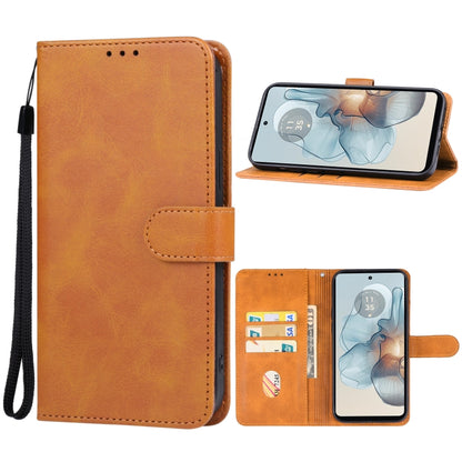 For Motorola Moto G24 Power Leather Phone Case(Brown) - Motorola Cases by buy2fix | Online Shopping UK | buy2fix