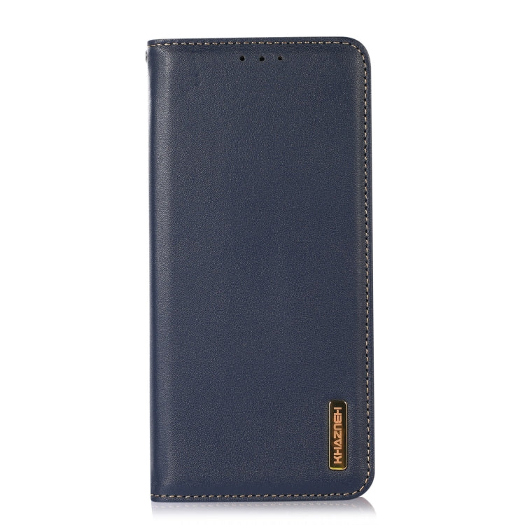 For Xiaomi 14 KHAZNEH Nappa Top Layer Cowhide Leather Phone Case(Blue) - 14 Cases by buy2fix | Online Shopping UK | buy2fix