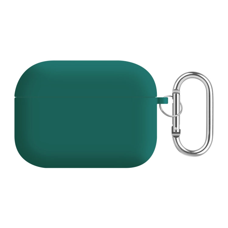 For AirPods Pro 2 PC Lining Silicone Bluetooth Earphone Protective Case(Dark Green) - For AirPods Pro 2 by buy2fix | Online Shopping UK | buy2fix