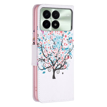 For Xiaomi Redmi K70 / K70 Pro Colored Drawing Pattern Leather Phone Case(Tree) - K70 Pro Cases by buy2fix | Online Shopping UK | buy2fix