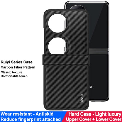 For Huawei Pocket 2 imak Ruiyi Series Carbon Fiber PU + PC Phone Case - Huawei Cases by imak | Online Shopping UK | buy2fix