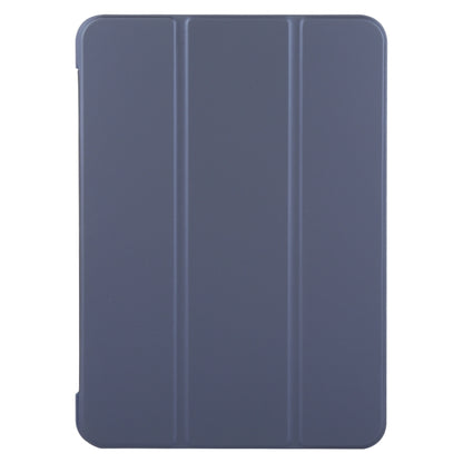 For iPad Pro 11 2024 GEBEI 3-folding Holder Shockproof Flip Leather Tablet Case(Dark Blue) - iPad Pro 11 2024 Cases by GEBEI | Online Shopping UK | buy2fix