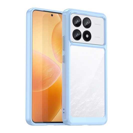 For Xiaomi Redmi K70 Pro Colorful Series Acrylic Hybrid TPU Phone Case(Blue) - K70 Pro Cases by buy2fix | Online Shopping UK | buy2fix