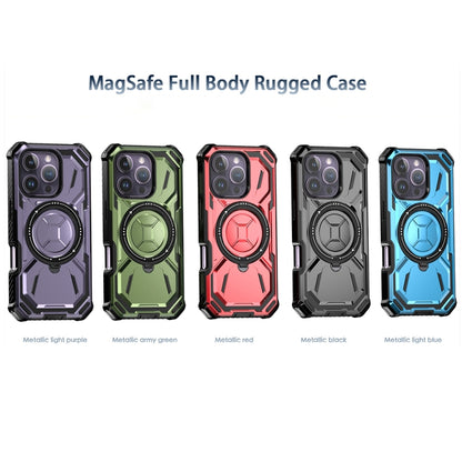 For iPhone 16 Pro Max Armor Series Holder Phone Case(Red) - iPhone 16 Pro Max Cases by buy2fix | Online Shopping UK | buy2fix