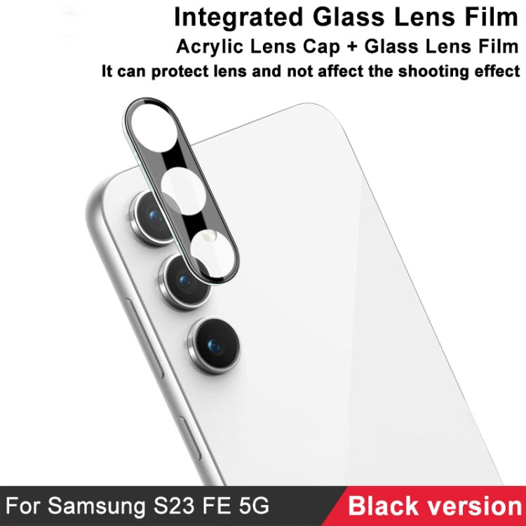 For Samsung Galaxy S23 FE 5G imak High Definition Integrated Glass Lens Film Black Version - For Samsung by imak | Online Shopping UK | buy2fix