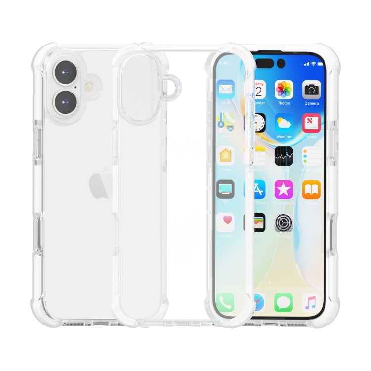 For iPhone 16 Plus Four-corner Shockproof TPU + Acrylic Phone Case(Transparent) - iPhone 16 Plus Cases by buy2fix | Online Shopping UK | buy2fix