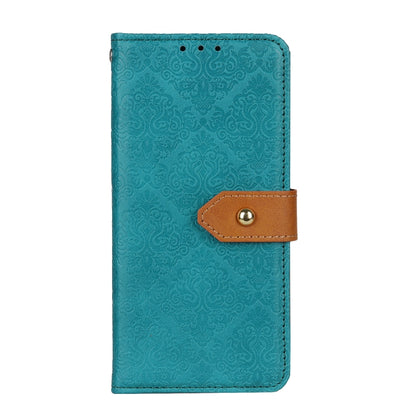 For OnePlus 12 European Floral Embossed Flip Leather Phone Case(Blue) - OnePlus Cases by buy2fix | Online Shopping UK | buy2fix