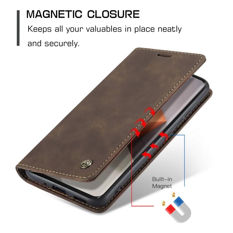 For Xiaomi Redmi Note 13 Pro+ CaseMe 013 Multifunctional Horizontal Flip Leather Phone Case(Coffee) - Xiaomi Cases by CaseMe | Online Shopping UK | buy2fix