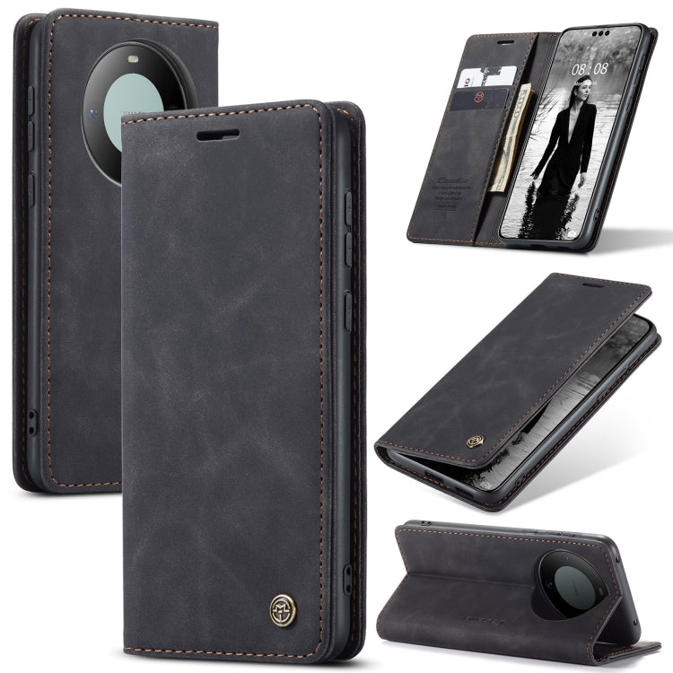 For Huawei Mate 60 Pro / 60 Pro+ CaseMe 013 Multifunctional Horizontal Flip Leather Phone Case(Black) - Huawei Cases by CaseMe | Online Shopping UK | buy2fix