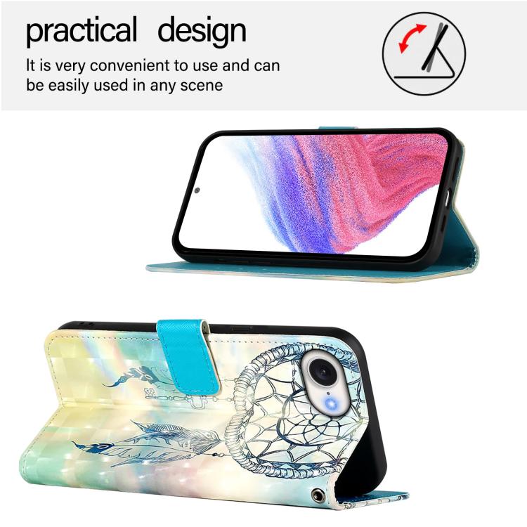 For iPhone SE 2024 3D Painting Horizontal Flip Leather Phone Case(Dream Wind Chimes) - More iPhone Cases by buy2fix | Online Shopping UK | buy2fix