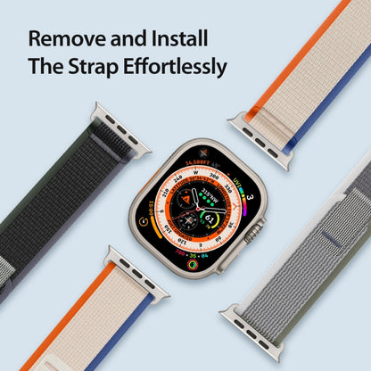 For Apple Watch SE 40mm DUX DUCIS YJ Series Nylon Watch Band(Orange Beige) - Watch Bands by DUX DUCIS | Online Shopping UK | buy2fix