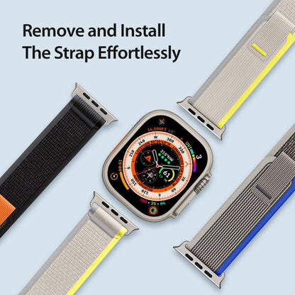 For Apple Watch 38mm DUX DUCIS YJ Series Nylon Watch Band(Blue) - Watch Bands by DUX DUCIS | Online Shopping UK | buy2fix