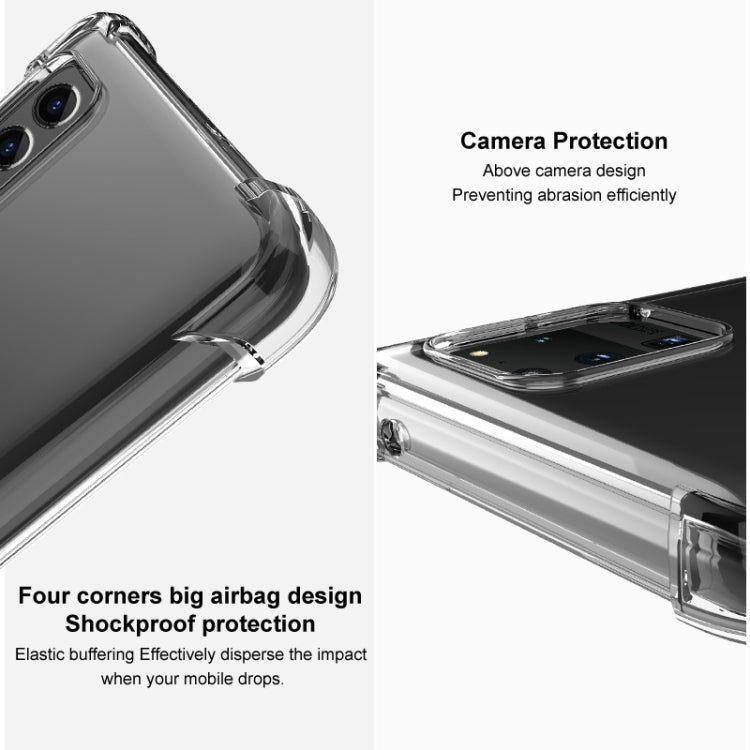 For iPhone 15 Pro Max imak Shockproof Airbag TPU Phone Case(Transparent Black) - iPhone 15 Pro Max Cases by imak | Online Shopping UK | buy2fix