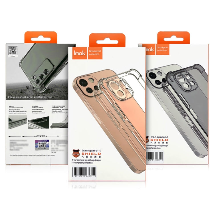 For iPhone 15 imak Shockproof Airbag TPU Phone Case(Transparent) - iPhone 15 Cases by imak | Online Shopping UK | buy2fix